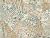 Crown Canopy Teal Palm Peel and Stick Wallpaper by York Wallcoverings - PSW1706RL