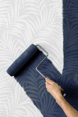Tossed Palm White by Paintable Wallpaper Palm Leaf Paintable Wallpaper – Seabrook Designs PW20200