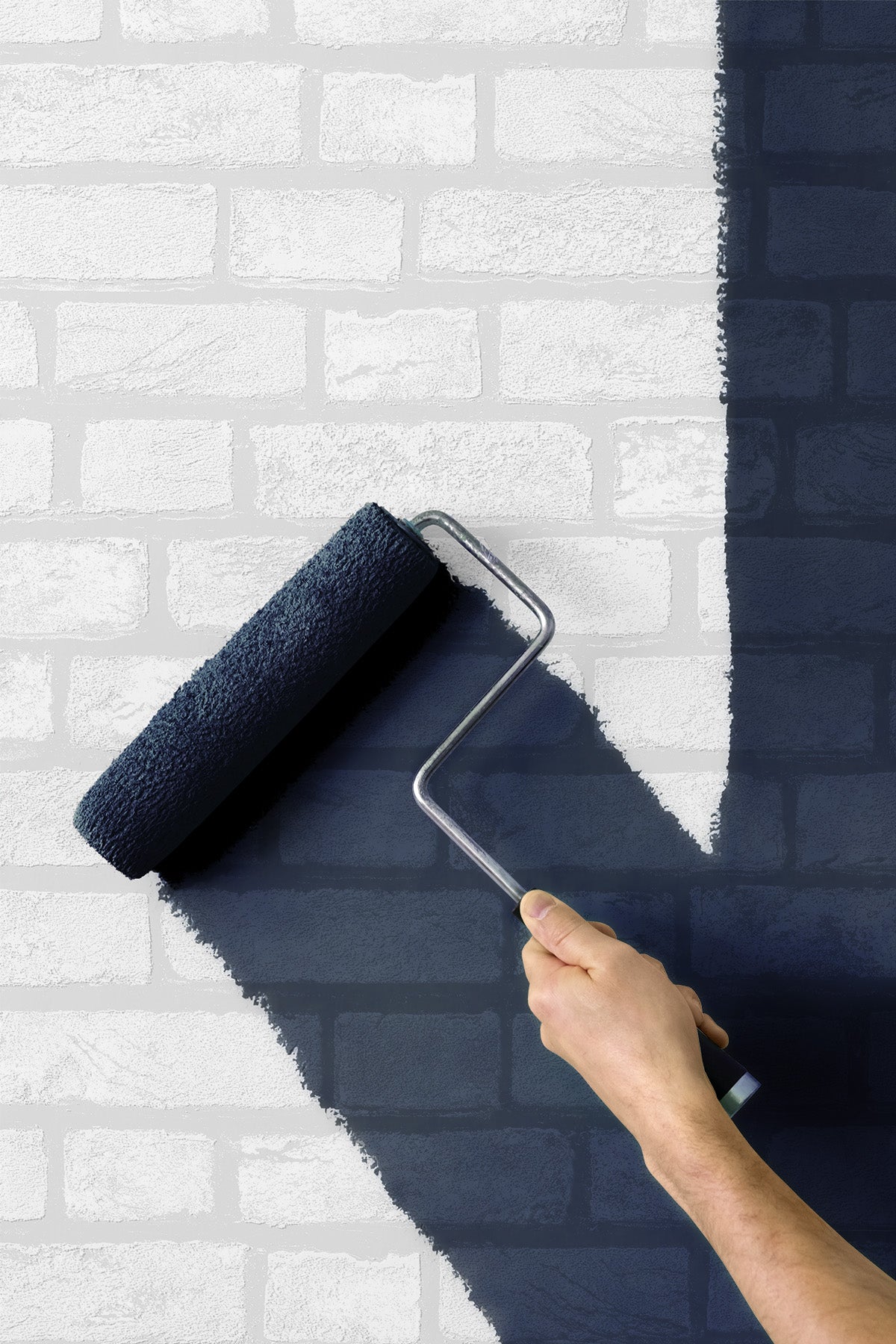 Vintage Brick White by Paintable Wallpaper Industrial Brick Wallpaper – Seabrook Designs PW20400