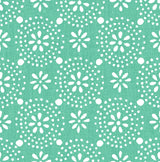 Floral Geo Green Peel and Stick Wallpaper by InHome - PWS4802