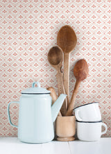 Tonal Scallop Blue by InHome Peel and Stick Wallpaper WallPops Collection 20.5 inches x 18 feet Straight Match About 30.8 sq ft Coverage - PWS4804