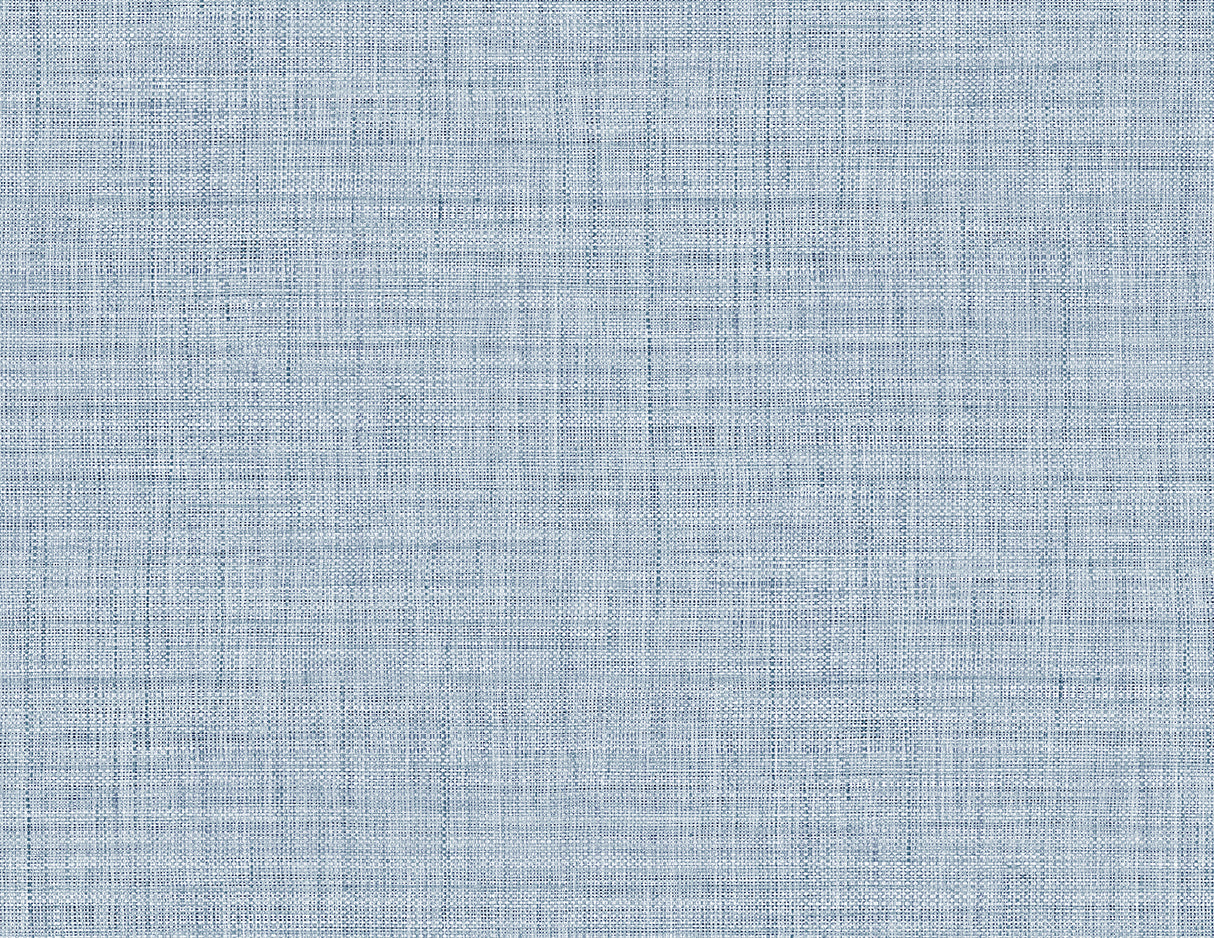 Harvest Twine wallpaper in sky blue faux weave texture