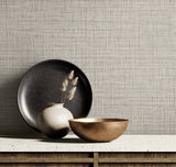 Harvest Twine Fog by Raffia Faux Weave Vinyl Wallpaper – Seabrook Designs RA40132