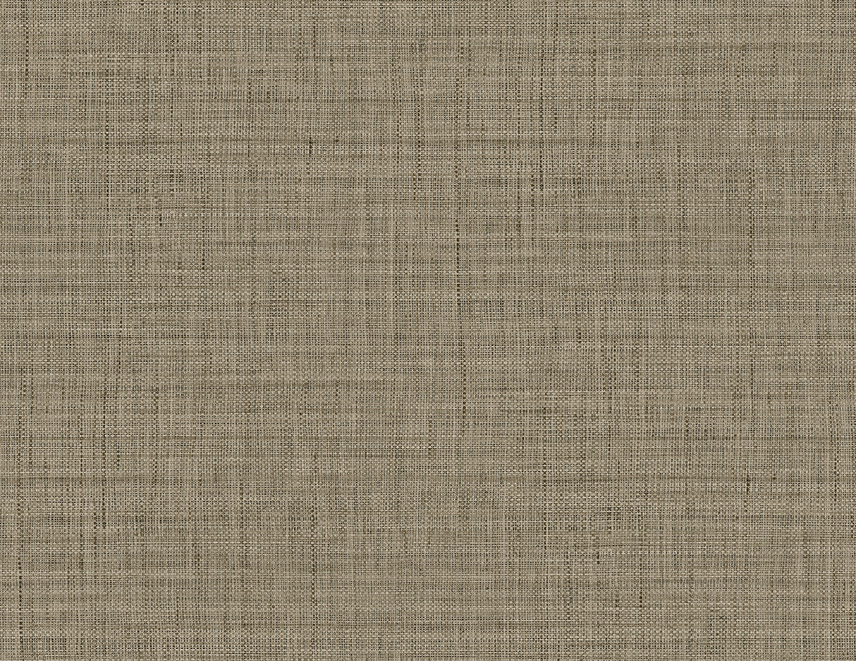 Harvest Twine wallpaper in Mushroom colorway with a matte faux weave texture