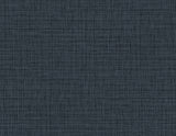 Ocean blue faux weave textured vinyl wallpaper pattern