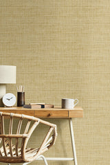 Wild Bind Honey by Raffia Matte Faux Weave Type II Vinyl Wallpaper – Seabrook Designs RA40314
