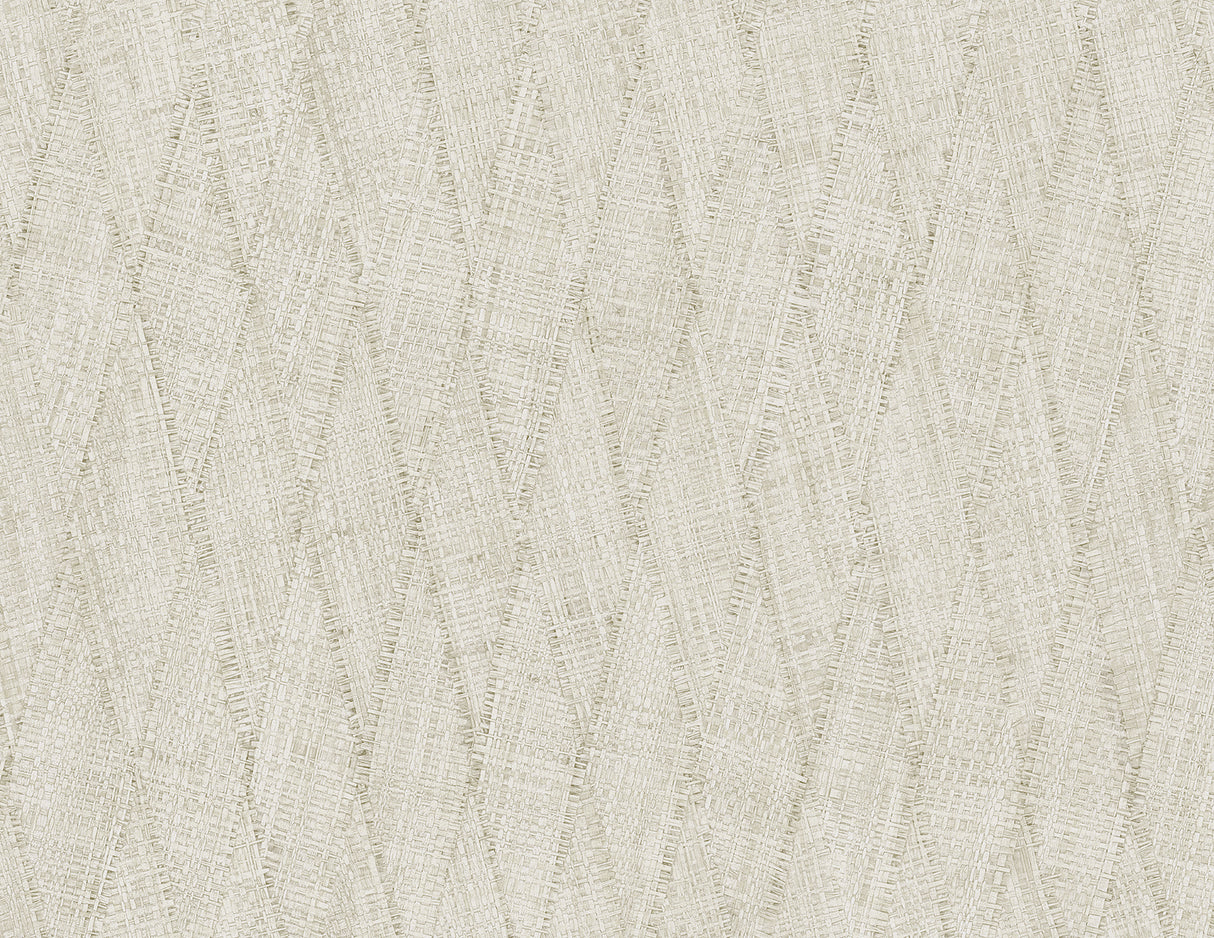 Sun Woven wallpaper in Dove colorway with a textured faux weave look.