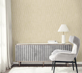 Sun Woven Ivory by Raffia Faux Weave Vinyl Wallpaper – Seabrook Designs RA41213