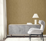 Sun Woven Camel by Raffia Faux Weave Type II Vinyl Wallpaper – Seabrook Designs RA41215