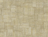 Woven Blocks Beige faux weave block pattern wallpaper by Seabrook Designs (RA41704)
