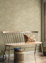 Woven Blocks Dune by Raffia Faux Weave Vinyl Wallpaper – Seabrook Designs RA41705