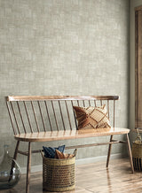 Woven Blocks Smoke by Raffia Faux Weave Vinyl Wallpaper  Seabrook Designs RA41708
