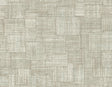 Woven Blocks wallpaper in Smoke with a matte faux-weave block texture pattern