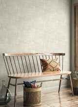 Woven Blocks Oyster by Raffia Faux Weave Vinyl Wallpaper – Seabrook Designs RA41710