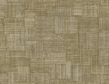 Woven Blocks faux weave texture wallpaper in Burlap colorway (RA41712) by Seabrook Designs.
