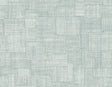 Woven Blocks wallpaper in Sky Blue featuring a woven block faux-texture pattern.