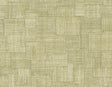 Woven Blocks Straw Green faux weave block pattern vinyl wallpaper