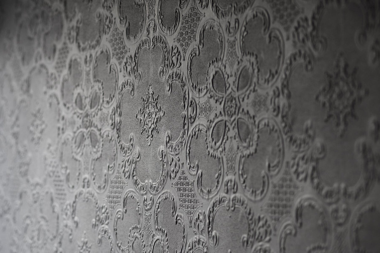 Alfred White Paintable Supaglypta Wallpaper
