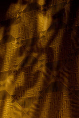 Inca Paintable Tribal White Wallpaper with Geometric Tribal Texture - Brewster RD0145