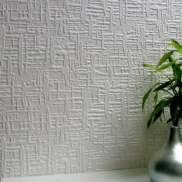 Edward White Paintable Supaglypta Wallpaper