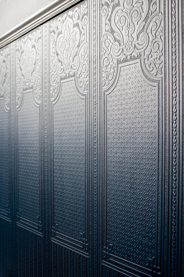 Oriental White Paintable Dado Wallpaper with Traditional Panel Motif - Brewster RD06700