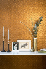 Derby White Paintable Anaglypta Original Wallpaper