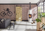 Baker Street Red Brick Wallpaper with Textured Faux Brick Pattern - Brewster RD408