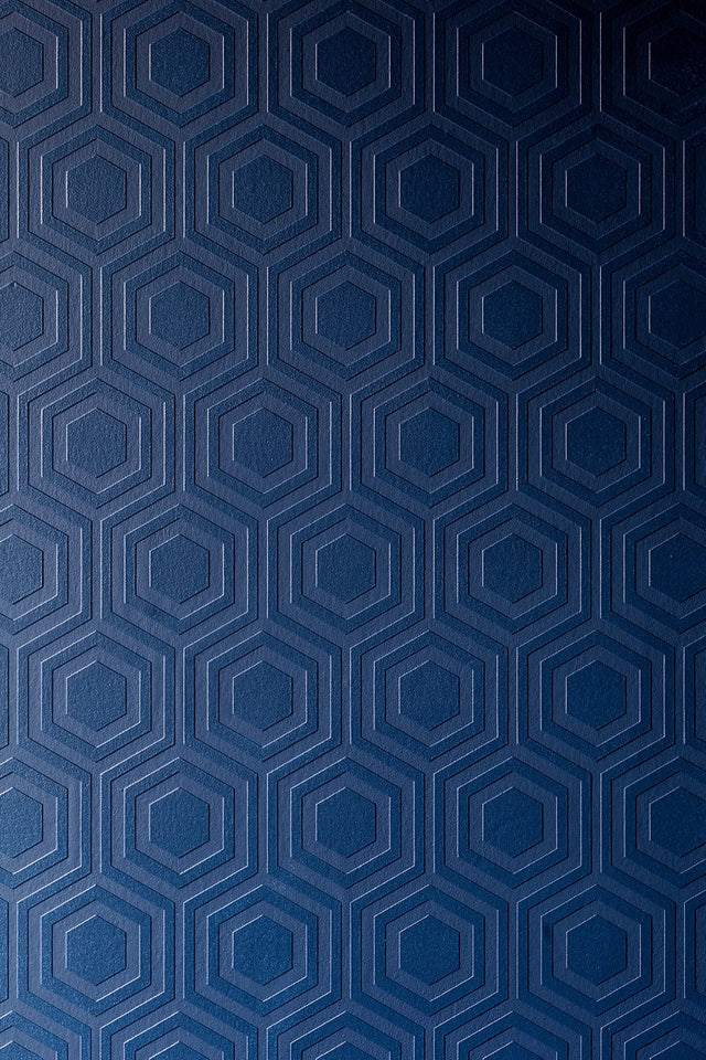 Hive White Geometric Paintable Wallpaper with Textured Honeycomb Pattern - Brewster RD5671