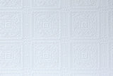 Turner Tile White Paintable Textured Vinyl Wallpaper