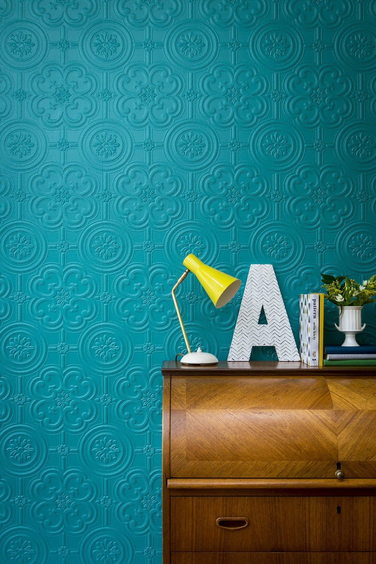 Egon White Paintable Textured Vinyl Wallpaper