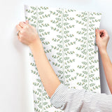 Climbing Vine Gold Wallpaper with Metallic Botanical Vine Stripe - York RF7424