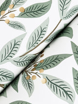 Willowberry Sage Green Metallic Botanical Wallpaper - York RF7465