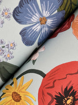 Blossom Light Blue Wallpaper with Whimsical Floral Botanical Pattern - York RF7493