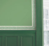 Garden Green Botanical Wallpaper Border Trim with Leaf and Berry Motif - York RF7531B