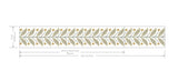 Linen Garden Linen Wallpaper Trim with Botanical Leaf and Berry Motif - York RF7532B