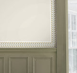 Linen Garden Linen Wallpaper Trim with Botanical Leaf and Berry Motif - York RF7532B