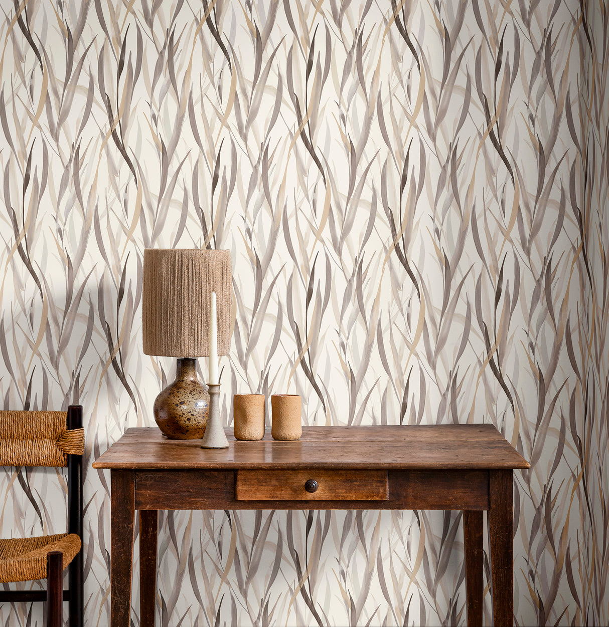 Sway Neutral by Rasch Botanical Wallpaper- Brewster Home Fashions RH330205