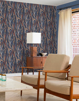 Sway Blue by Rasch Botanical Wallpaper – Brewster RH330236
