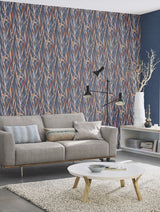 Sway Blue by Rasch Botanical Wallpaper – Brewster RH330236
