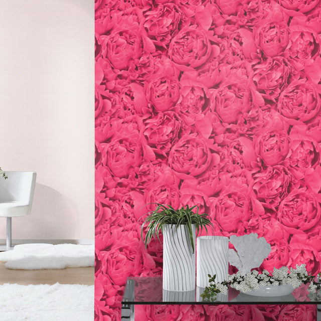 Rosenfield Pink Floral Wallpaper