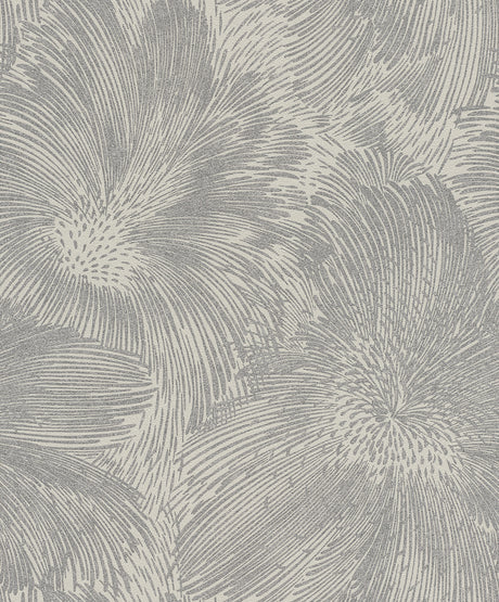 Rasch Purser Grey Abstract Wallpaper roll and room scenes