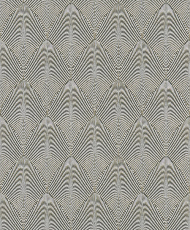 Tirsuli Grey Ogee Wallpaper