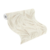 Rennie Ivory by Rasch Leaves Wallpaper – Brewster Home Fashions RH547467