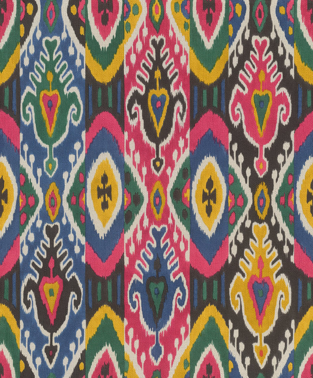 Villon Multicolor Ikat Wallpaper