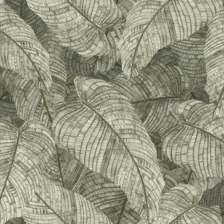 Rasch Galner Moss Leaves Wallpaper RH720549 roll and pattern in moss green