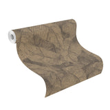 Galner Copper by Rasch Leaves Wallpaper – Brewster Home Fashions RH720570