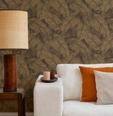 Galner Copper by Rasch Leaves Wallpaper – Brewster Home Fashions RH720570