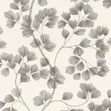 Newcomb Grey Trailing Branches Wallpaper by Rasch