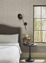 Fable Linen Wallpaper with Woodland Animal Motif - York RI5102