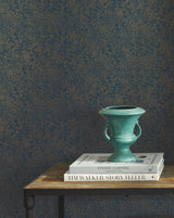 Champagne Dots Gold & Navy Wallpaper with Small Prints Pattern - York RI5113